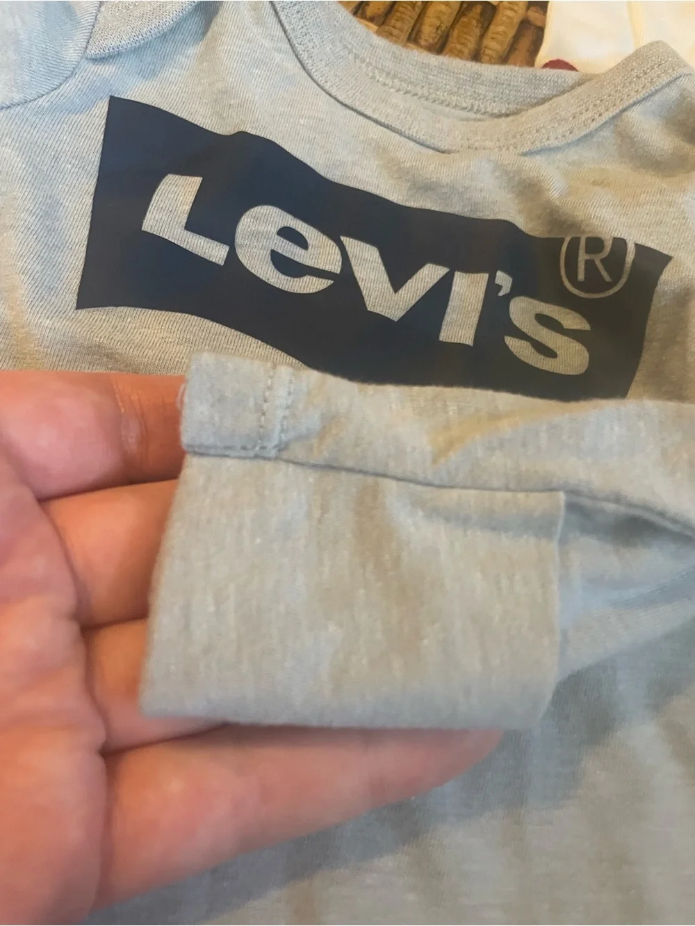 Levi's Kids Denim Overalls (Arizona) with Levi's Logo Tops Blue and White Snoopy